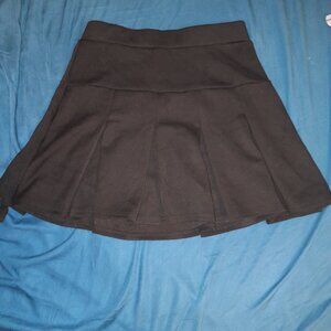 Black flare skirt